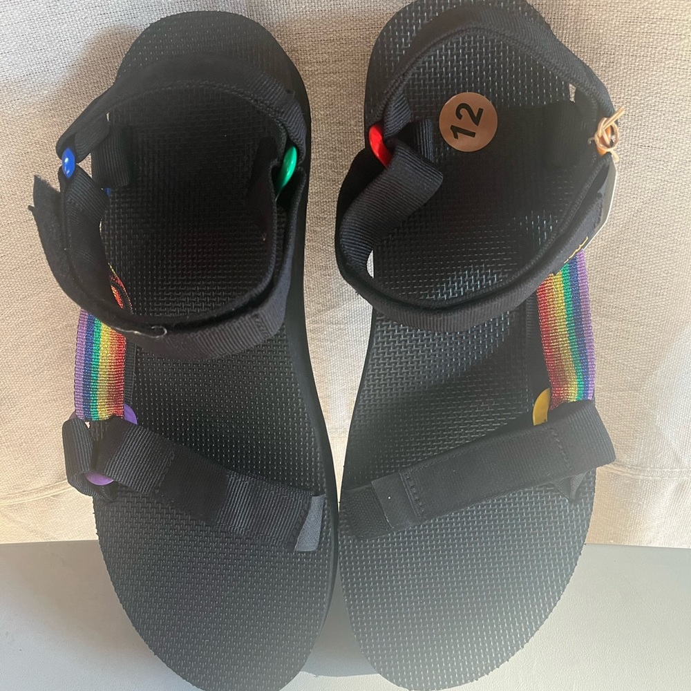 Teva Men's Mid Universal Pride Platform Sandals Size 12
